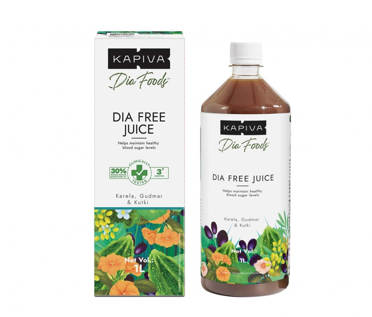 KAPIVA DIA FREE JUICE 1LTR