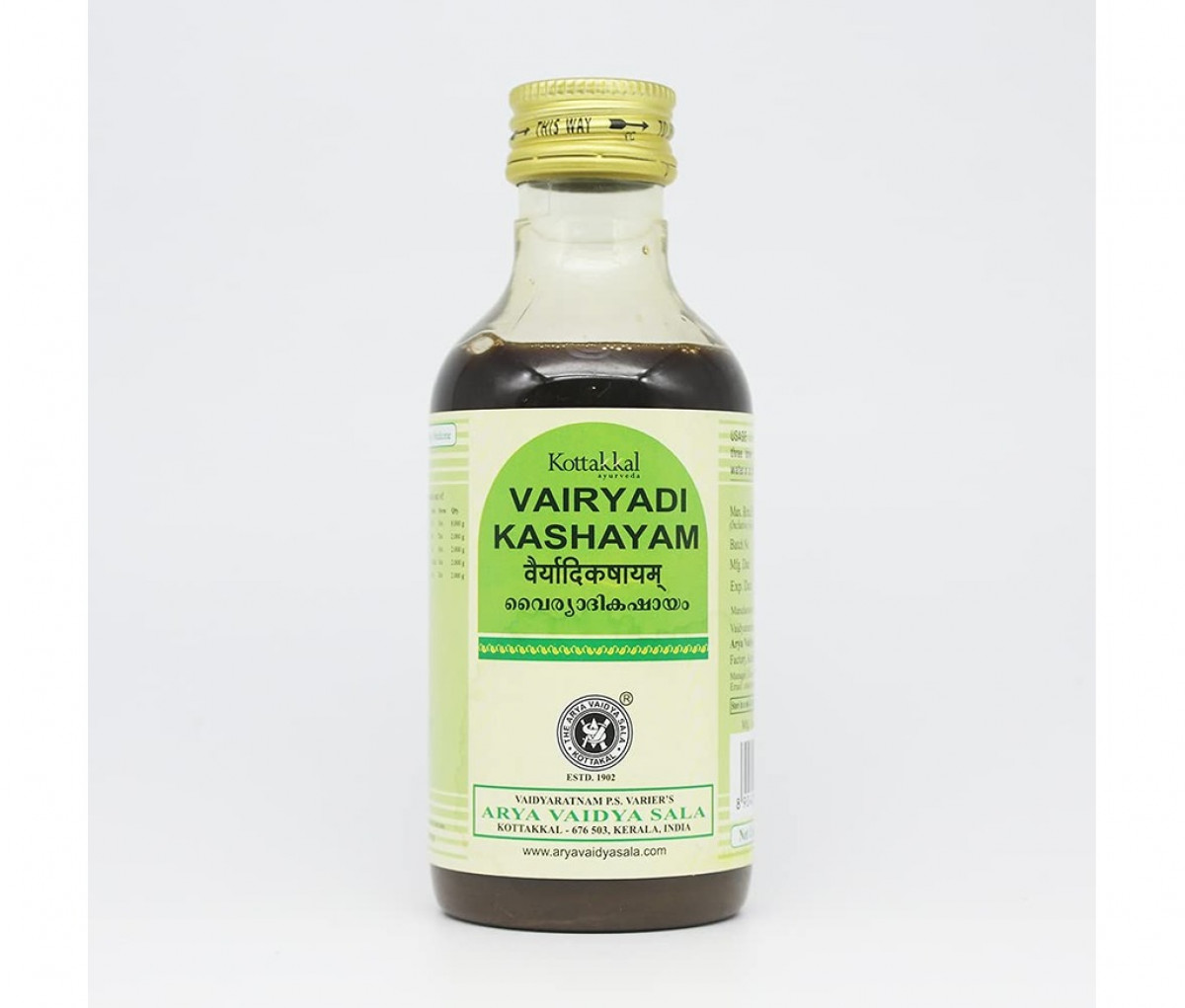 Vairyadi kashayam - 200ML - Kottakkal
