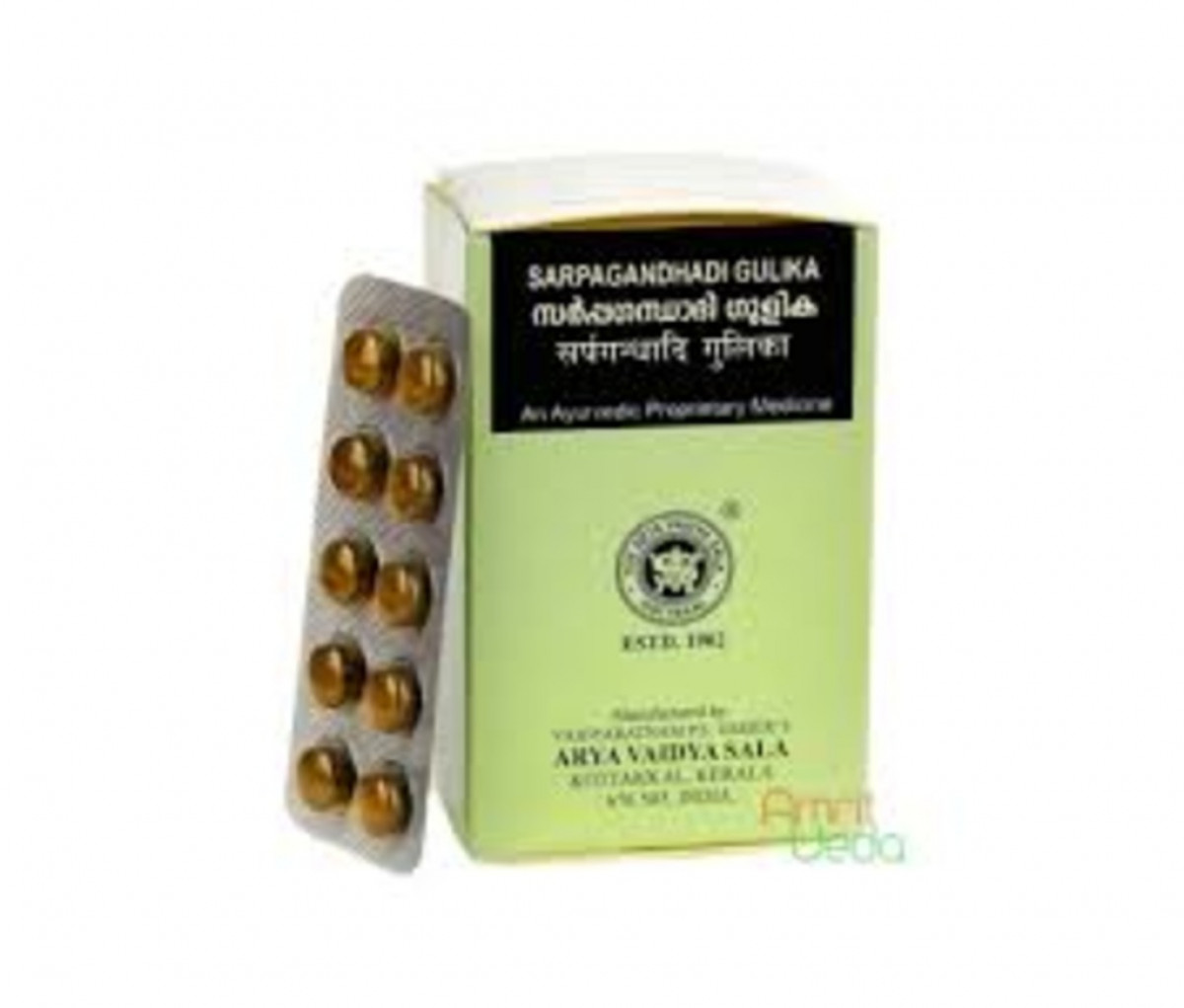 Sarpagandhadi Gulika - 100Nos - Kottakkal