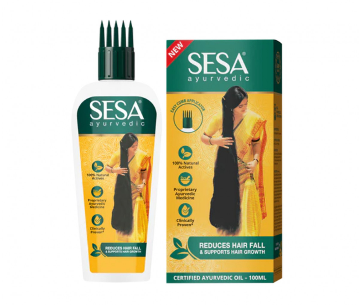 Ayurscape - Front image of Sesa Ayurvedic Anti-Hair Fall Oil 100ml