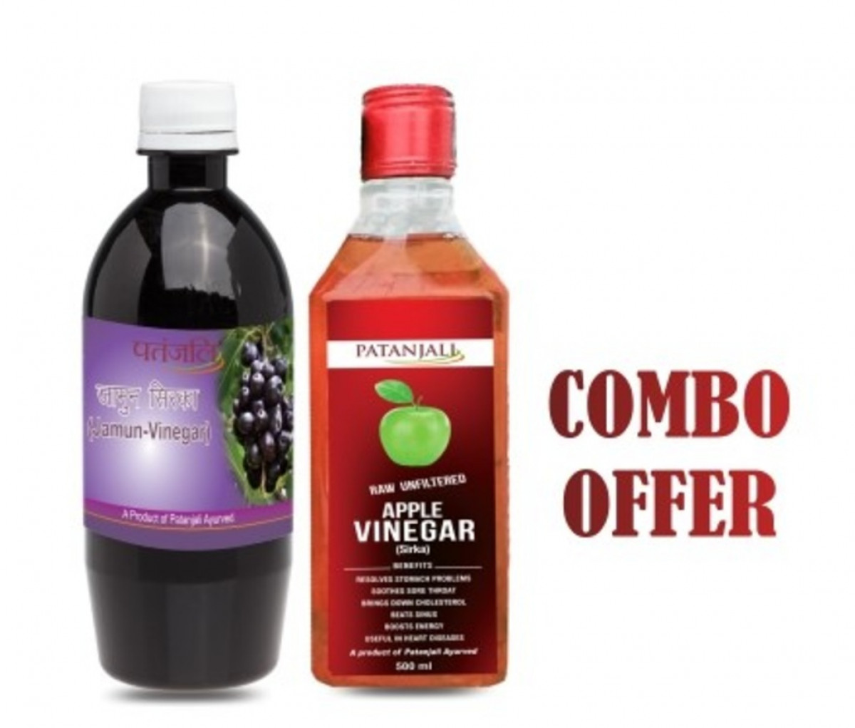 Ayurscape - Front image of Patanjali Diabetic Care Vinegar Combo