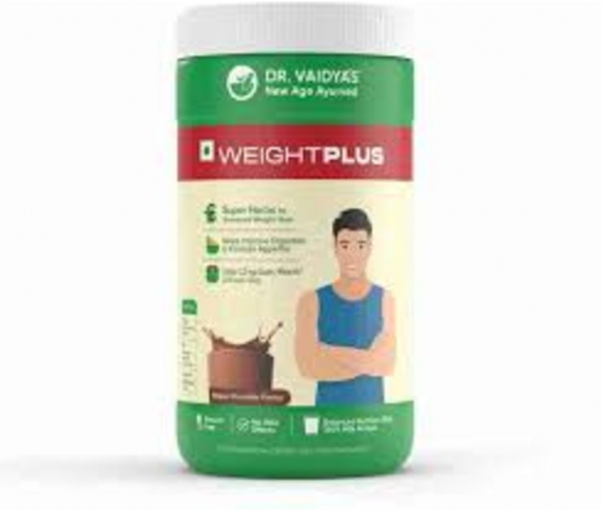 Dr. Vaidya's WeightPlus: For Healthy Weight Gain Upto 1.2 Kg/Month