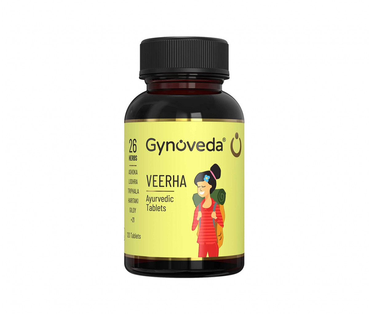 Ayurscape - Front image of Gynoveda Veerha  120 Tablets