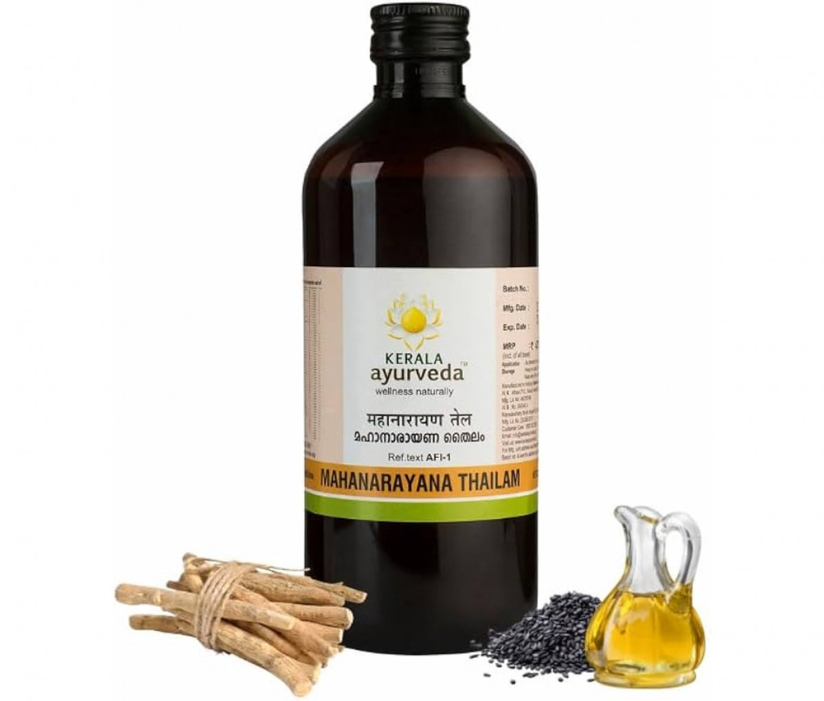 Ayurscape - Front Image Of Kerala Ayurveda Mahanarayan Tel 450ml