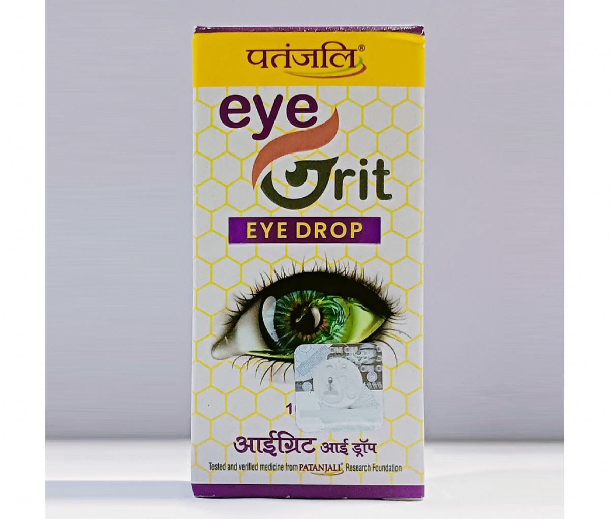 Ayurscape - Front Image of Patanjali Eyegrit Eye Drops 10ml