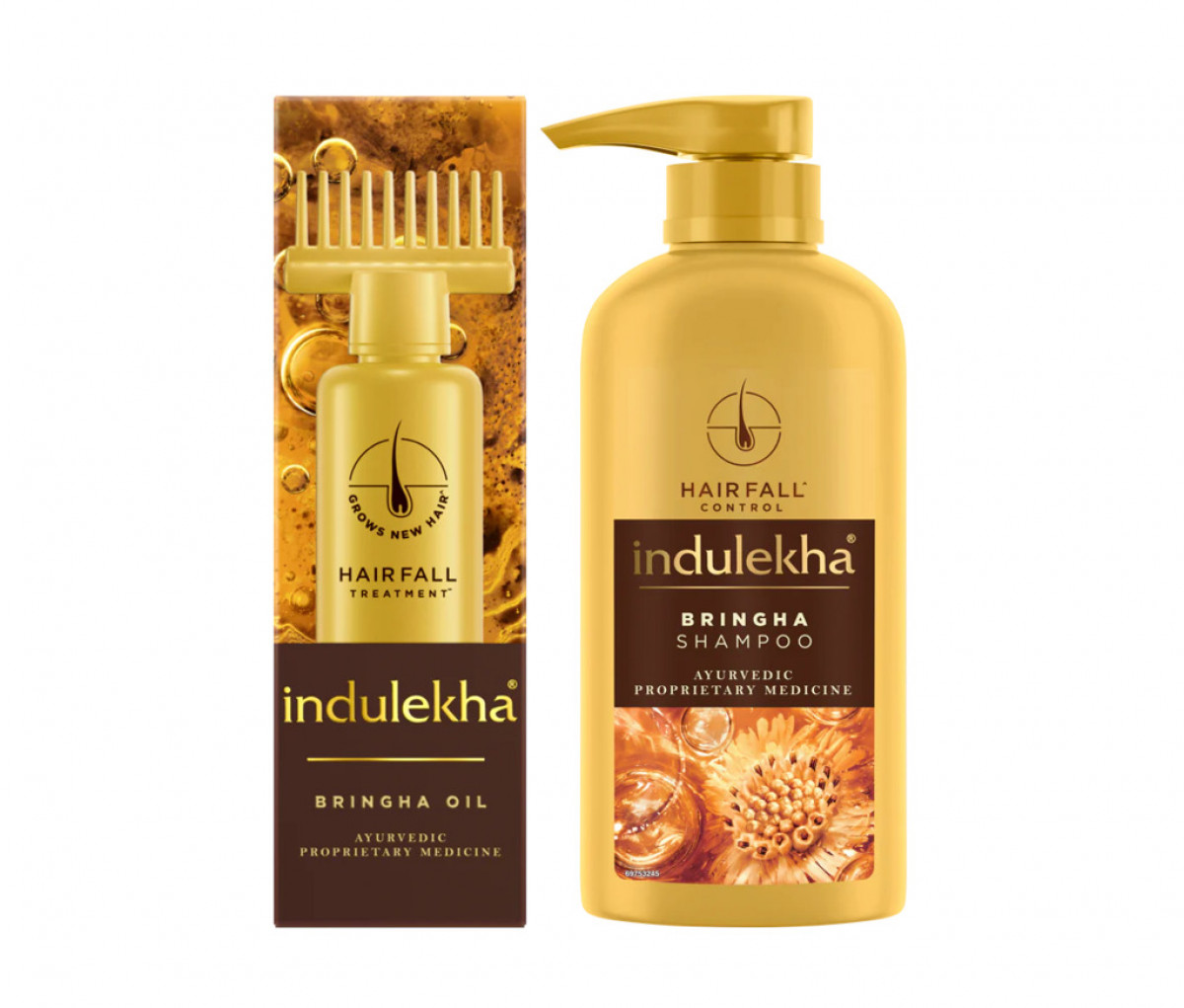 Indulekha Bringha: Oil 250ml + Shampoo 580ml