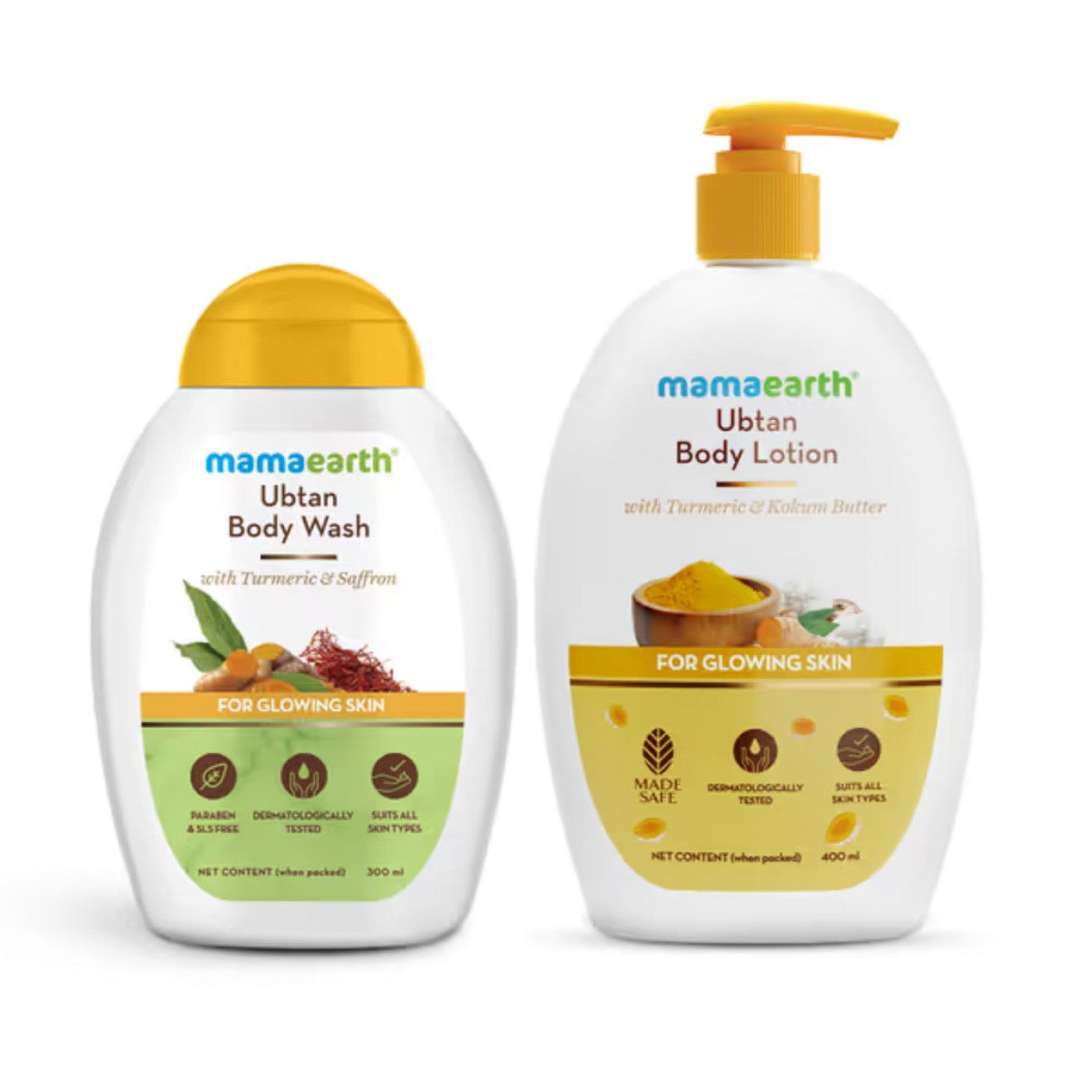 Mamaearth Ubtan Body Care Combo - 300ml + 400ml