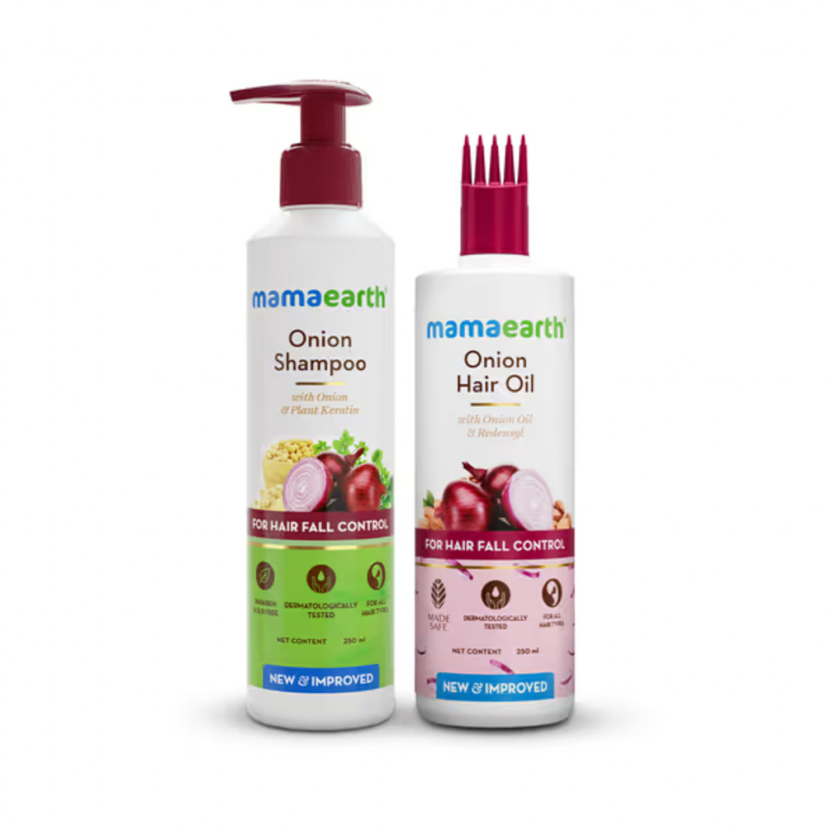Mamaearth Onion Shampoo and Oil Combo - 250ml + 250ml