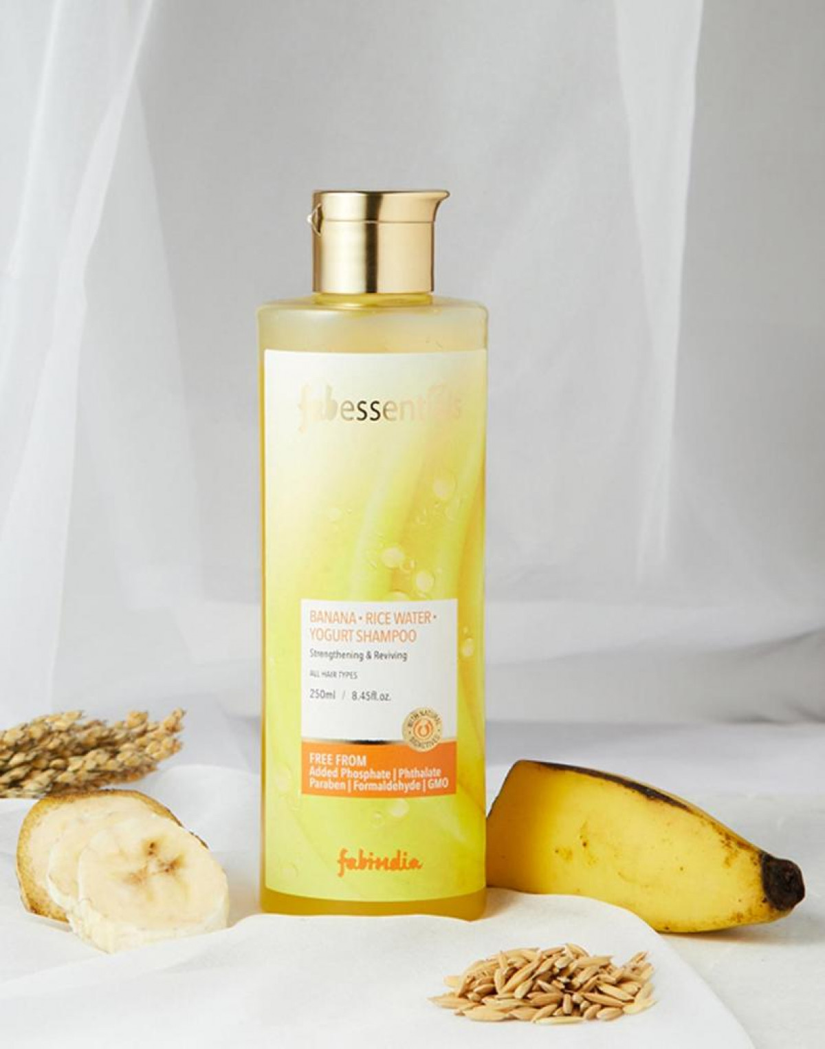 Fabessentials Banana Rice Water Yogurt Shampoo - 250 ml
