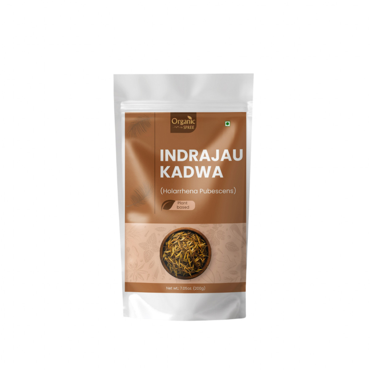 Organic Spree Indrajau Kadwa 200gm (7.05oz) Holarrhena Pubescens Pure and Natural Kutaja