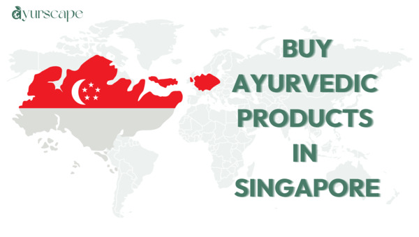 Websites to Buy Ayurvedic Medicines in Singapore - Worldmap with Singapore's Flag on Top