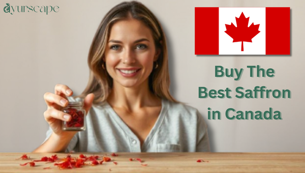Buy the Best Saffron in Canada - Woman Holding Saffron Bottle