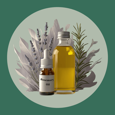 Ayurvedic Health and Beauty Oils - Picture of ayurvedic oils with green background