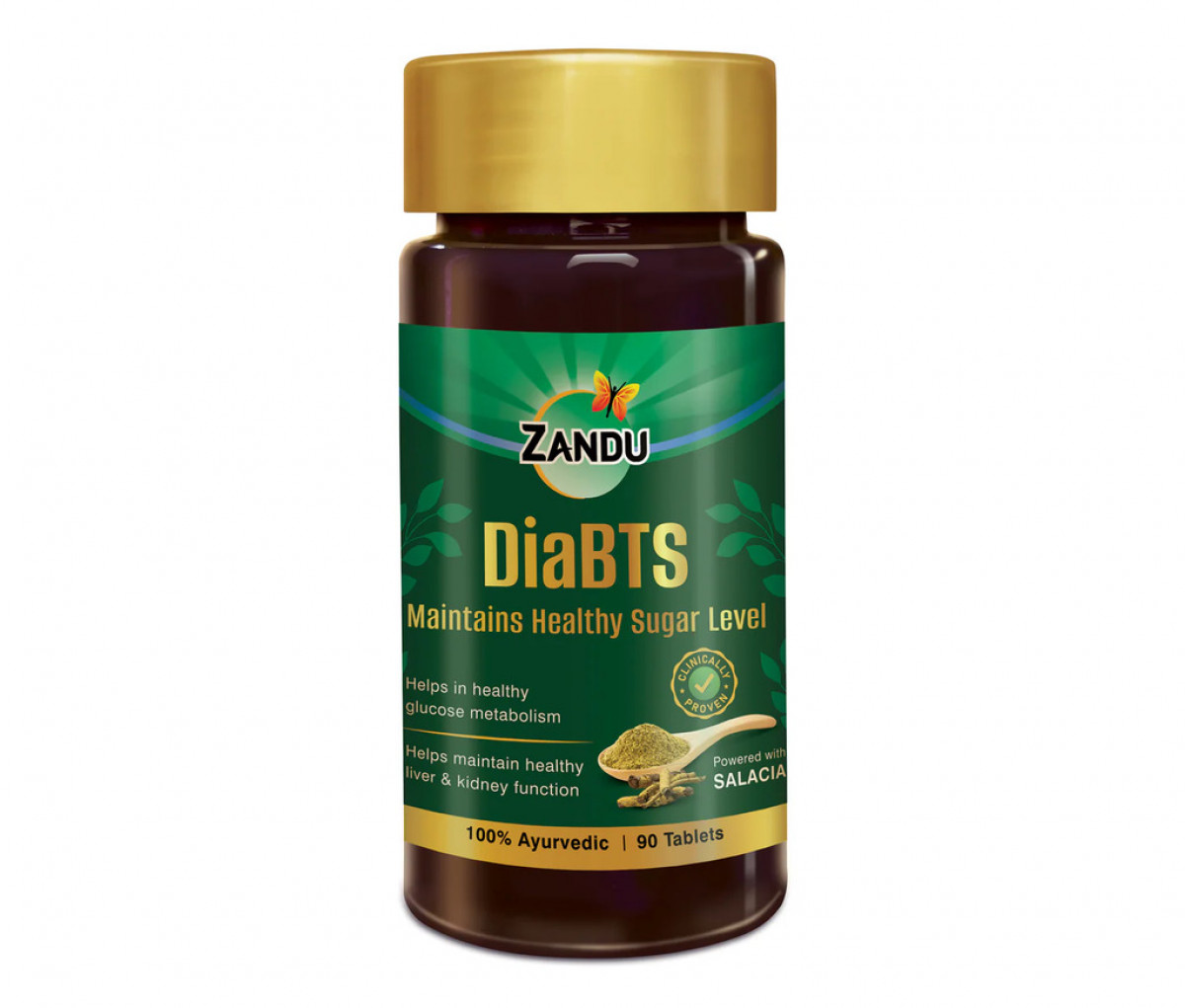 Zandu DiaBTS Tablets | Blood Sugar Management & Healthy Glucose Levels in 3 Months (90 Tabs)