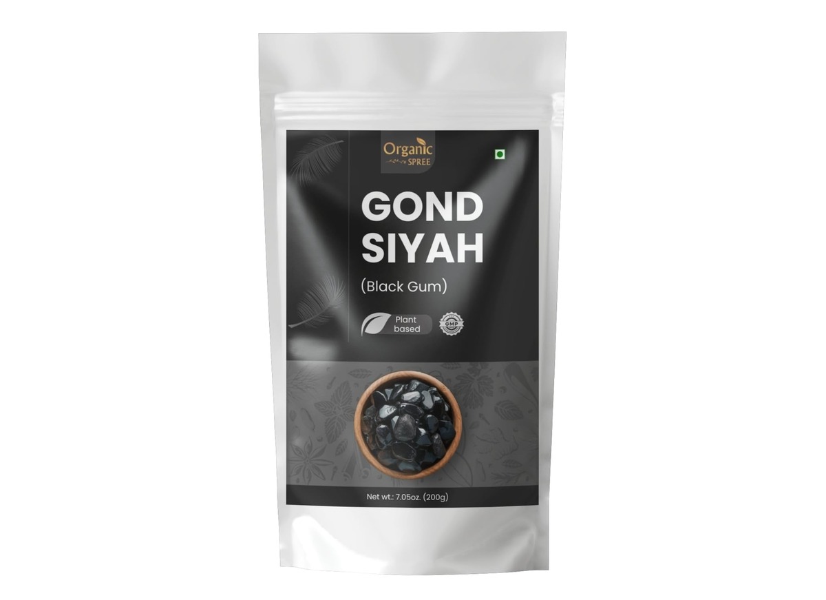 Organic Spree GOND SIYAH 200 grams (7.05oz) | Black Gum| Pure, Natural & Plant Based