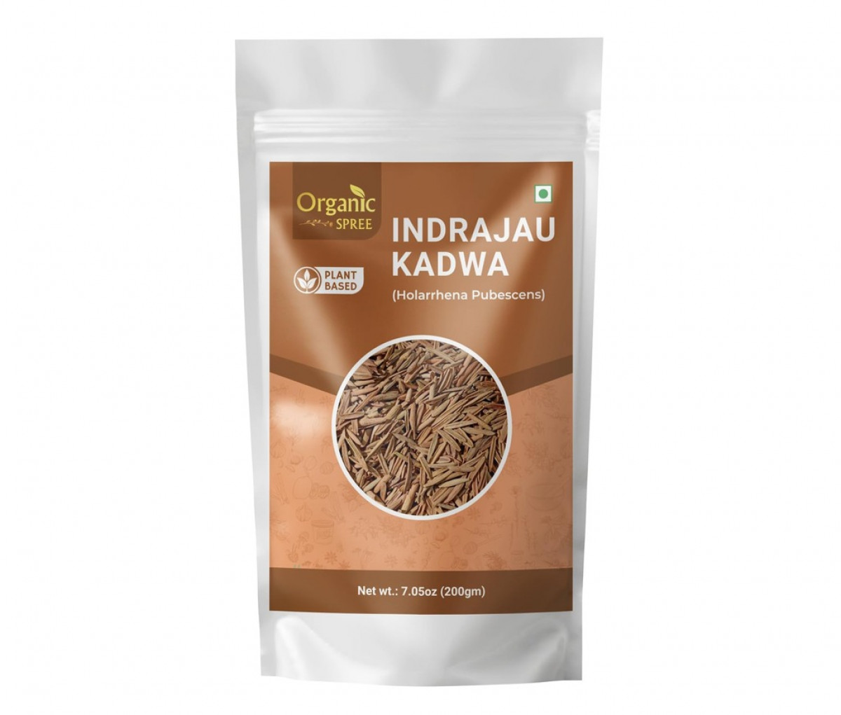 Organic Spree Indrajau Kadwa 200gm (7.05oz) Holarrhena Pubescens Pure and Natural Kutaja
