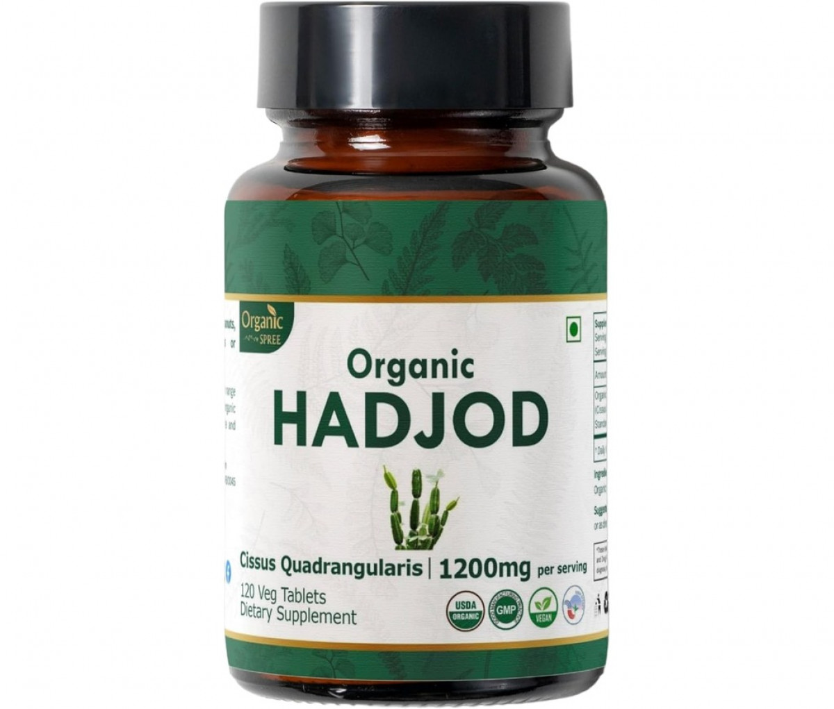 Organic Spree Hadjod (Cissus) 120 Tablets | 1200mg per serving