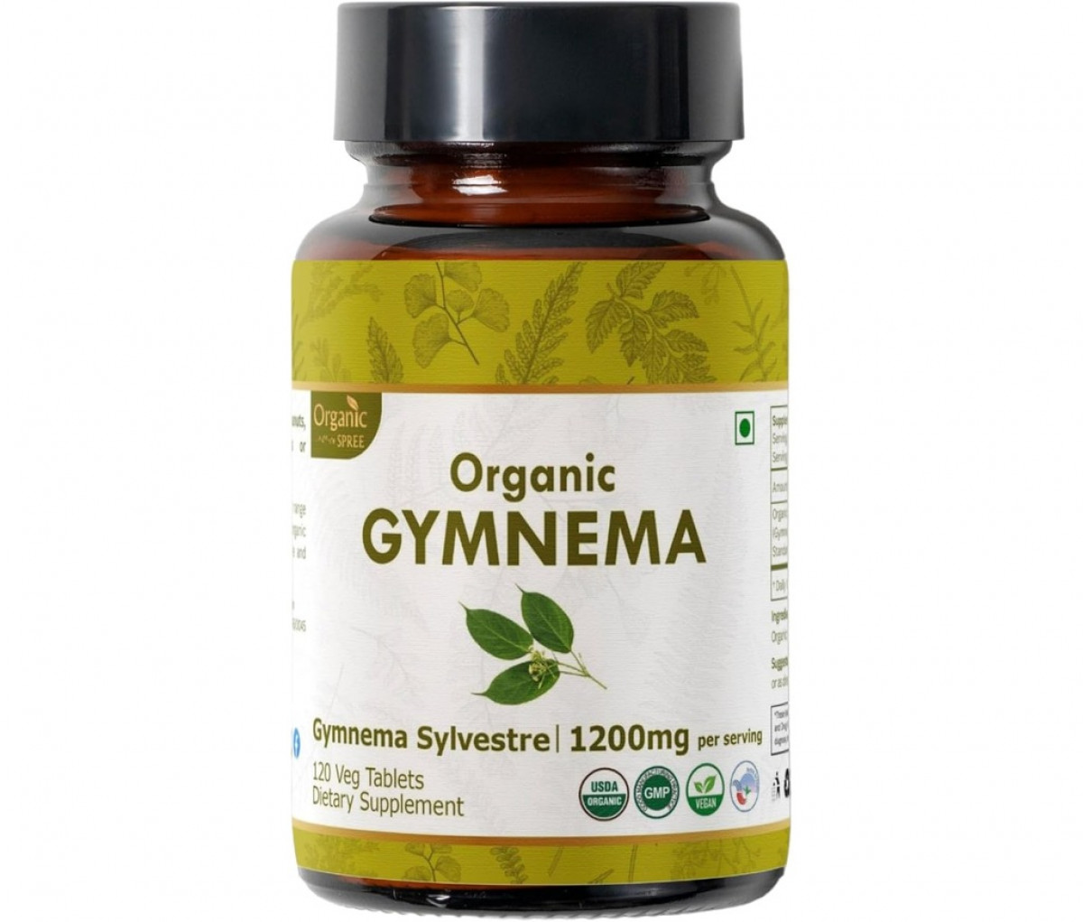 Organic Spree Gymnema 120 Tablets | 1200mg per serving